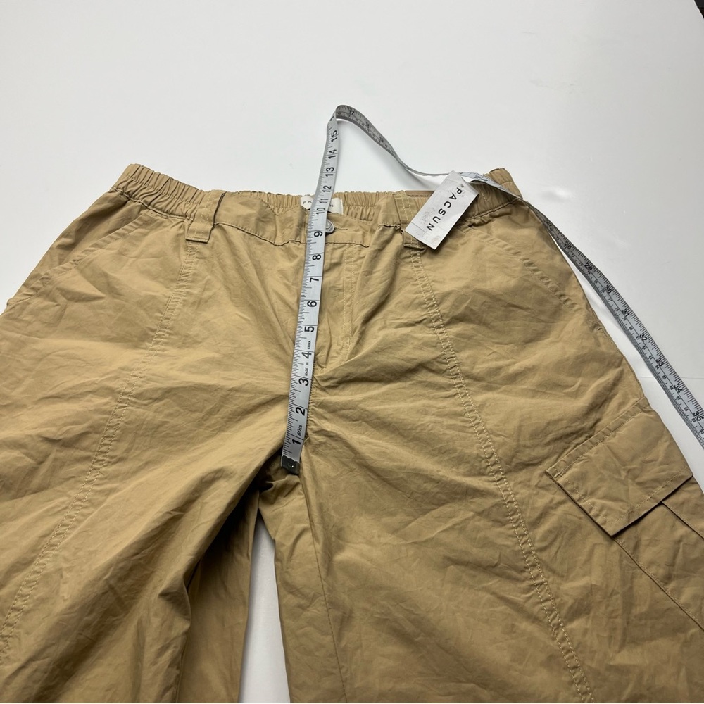 Pacsun Low Rise Puddle Khaki Tan Womens Size Medium Pant Cargo Relaxed NEW - Picture 12 of 15